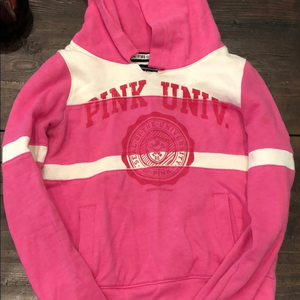 Bright pink VS sweatshirt size S